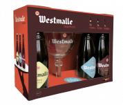 Пиво Westmalle Trappist gift pack / Пивной подарочный набор Вестмалле Траппист (3*0,33)