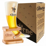 Бокал La Corne на деревянной подставке в подарочной упаковке 330 мл
