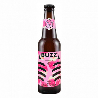 BUZZ Strawberry Wheat Beer / БАЗЗ Клубника, 0.33